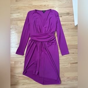 Express Purple Long Sleeve Dress Size Small